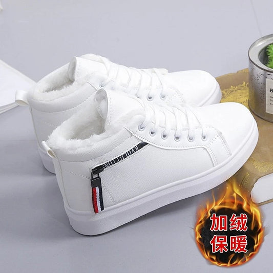 Winter sneakers Boots Women Ankle Boots sneakers Warm Plush Winter Shoes Sneakers Lace Up Ladies Shoes Women Short Snow Boots