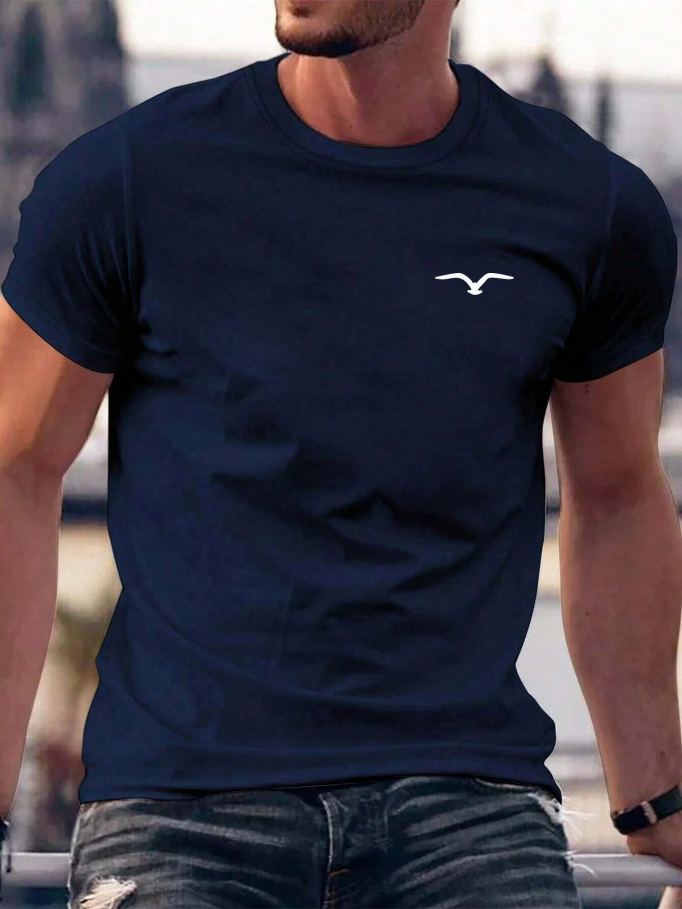 Seagull Men T-shirt Luxury Brand Fashion Big Size Top Casual Short Sleeve New Arrival