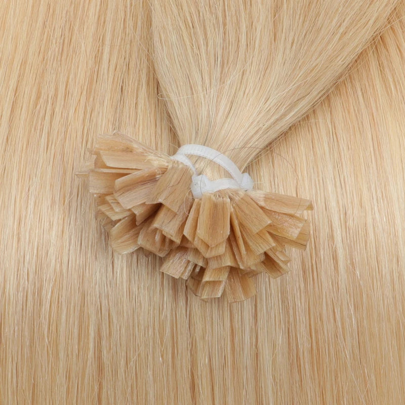 Wholesales K -Tip Hair Extensions Human Hair V tip keratin fusion hair extensions Natural Straight Machine Remy Hair extensions