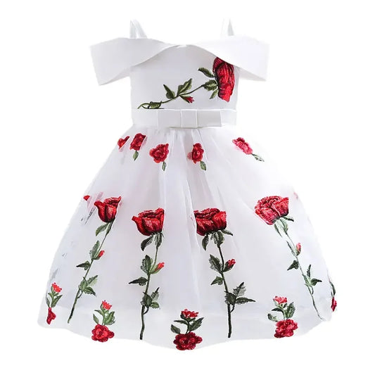 Summer Flower Girl Dresses for Weddings Formal Party Dress for Kids Girl Sleeveless Child Girls Party dress