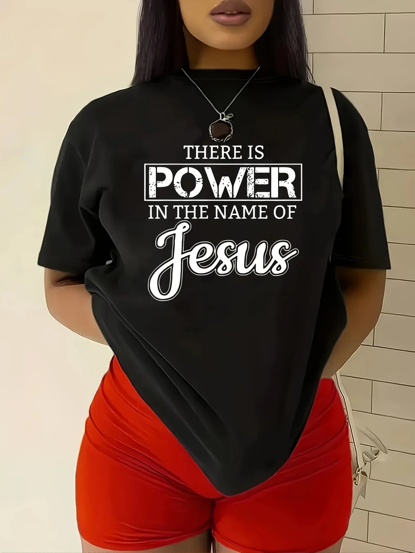 Fashionable Letter Cartoon Print Women'S Round Neck T-shirt Simple Design Comfortable And Breathable Suitable For Daily Leisure