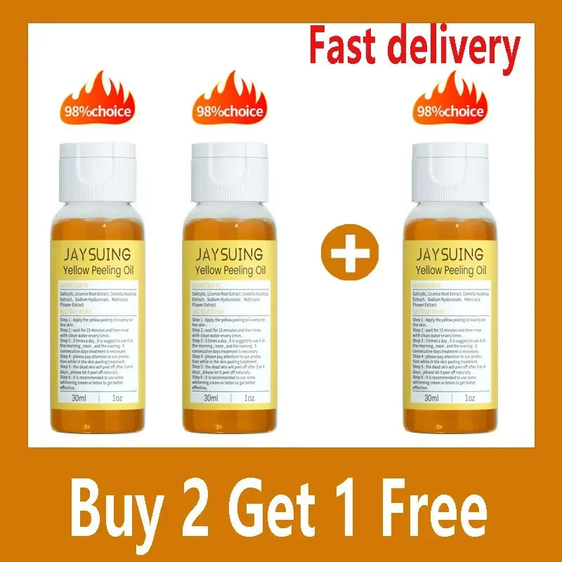 Yellow Peeling Oil Body Cleansing Exfoliation For Tender Glowing Skin Finger Joint Whitening Moisturizing Care Beauty Products