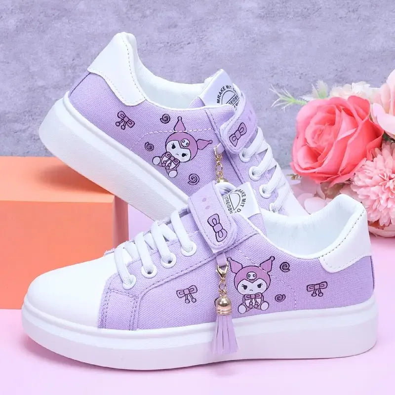 Sanrio Kuromi casual shoes girl canvas shoes my melody spring autumn