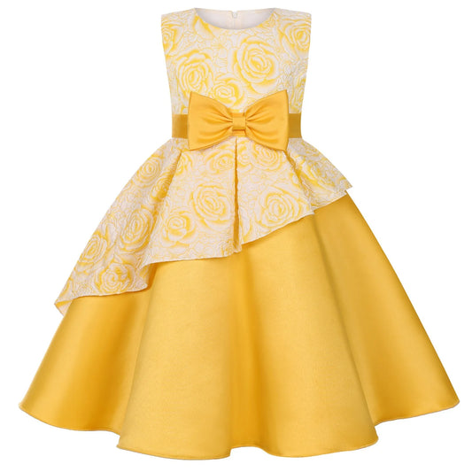 Girls Party Dress Fashion Kids Flower Princess Dressesd