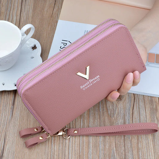 Pu Leather Women Wallets Women Purses Fashion Long Zipper Women's Wallet