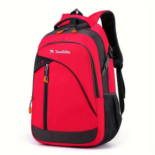 Bright Pink Casual Sports Backpack - Trendy Large Capacity Adjustable Travel