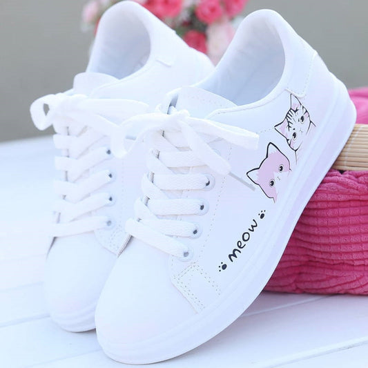 comemore 2021 New fashion lace -up women sneakers casual