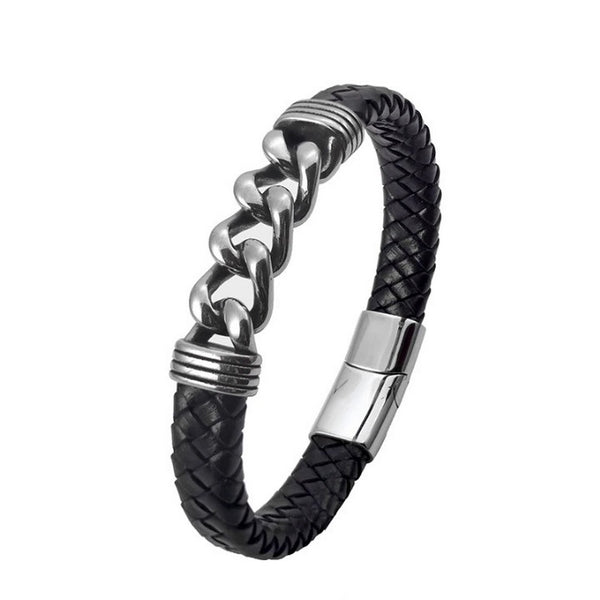Minimalist  Statement Accessories Trendy Creative Leather Bracelets For Men