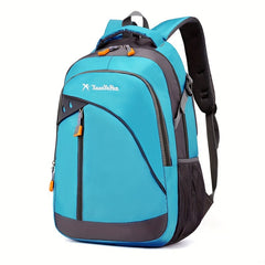Bright Pink Casual Sports Backpack - Trendy Large Capacity Adjustable Travel Bag with Multiple Compartments, Durable Oxford Material, Perfect for Outdoor Adventures & Daily Use