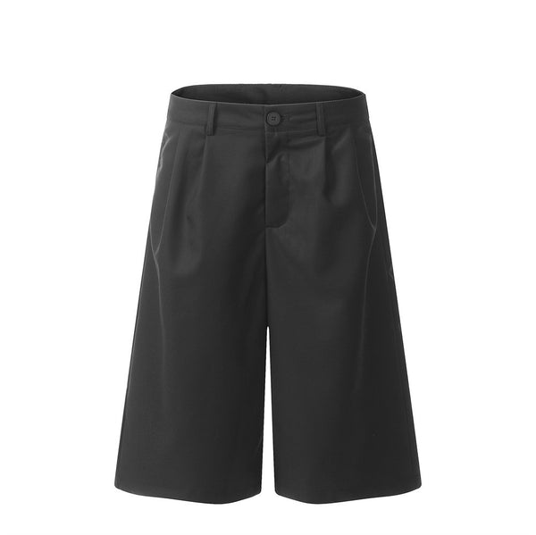 Cropped Short Suit Pants Men's American Retro