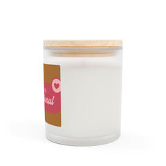 Patriotic Love Candle - 11oz Frosted Glass Candle for Holidays and Celebrations