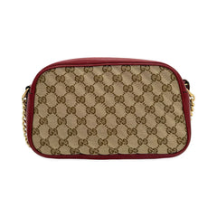 GUCCI  Quilted GG Canvas Small Marmont Camera Bag