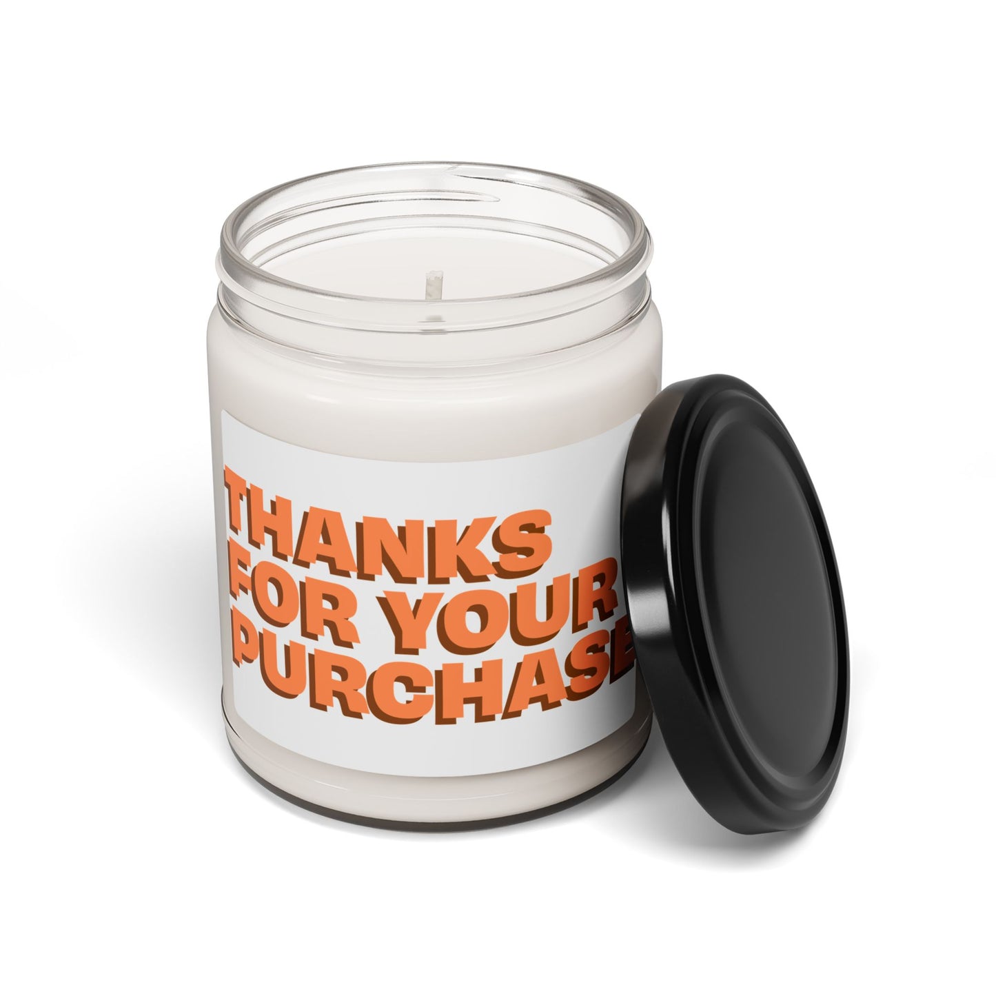 Scented Soy Candle - "Thanks For Your Purchase" - 9oz