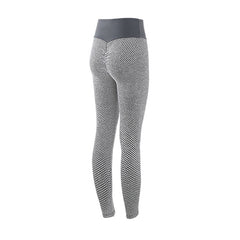 Plaid Leggings Fitness Yoga Pants Women's Seamless High Waist Breathable Gym