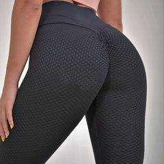 Plaid Leggings Fitness Yoga Pants Women's Seamless High Waist Breathable Gym