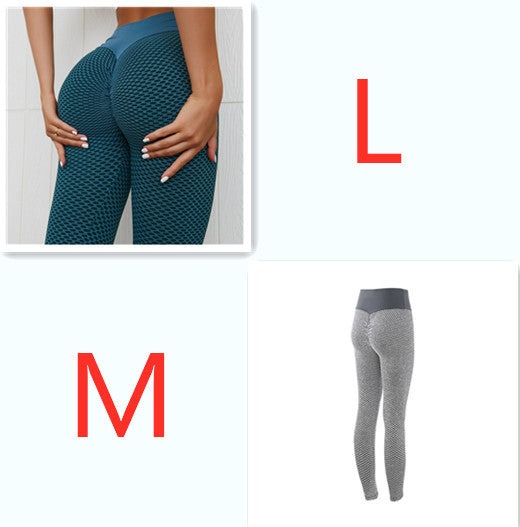 Plaid Leggings Fitness Yoga Pants Women's Seamless High Waist Breathable Gym