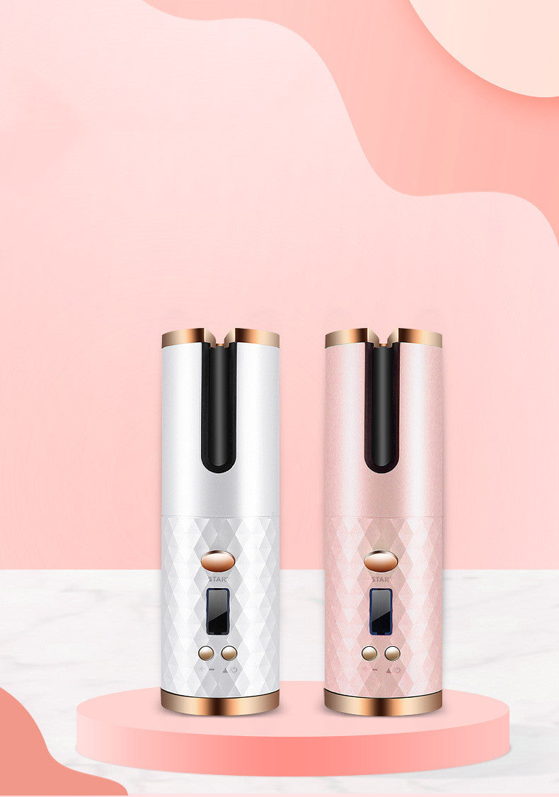 Rechargeable Automatic Hair Curler Women Portable Hair Curling Iron LCD Display Ceramic curll