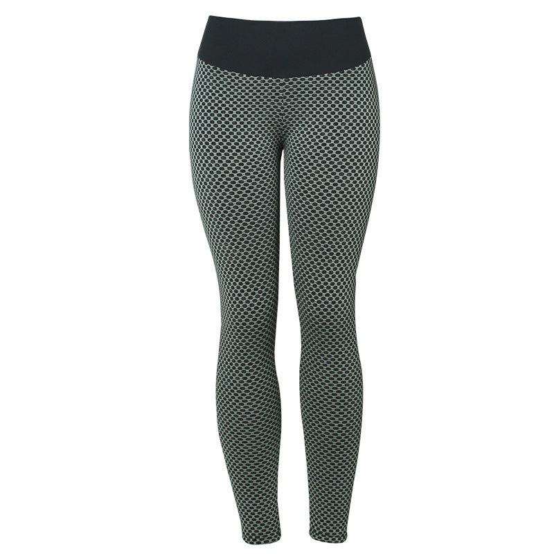 Plaid Leggings Fitness Yoga Pants Women's Seamless High Waist Breathable Gym