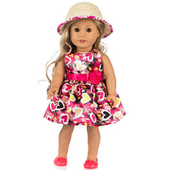 30cm Hair curly Nude Doll With Cap Colorful Cute
