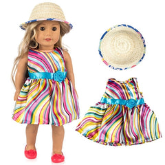 30cm Hair curly Nude Doll With Cap Colorful Cute