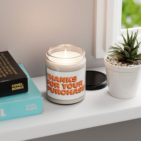 Scented Soy Candle - "Thanks For Your Purchase" - 9oz