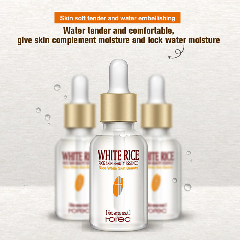 HOREC White Rice Whitening Serum Face Moisturizing Cream Anti Wrinkle Anti Aging