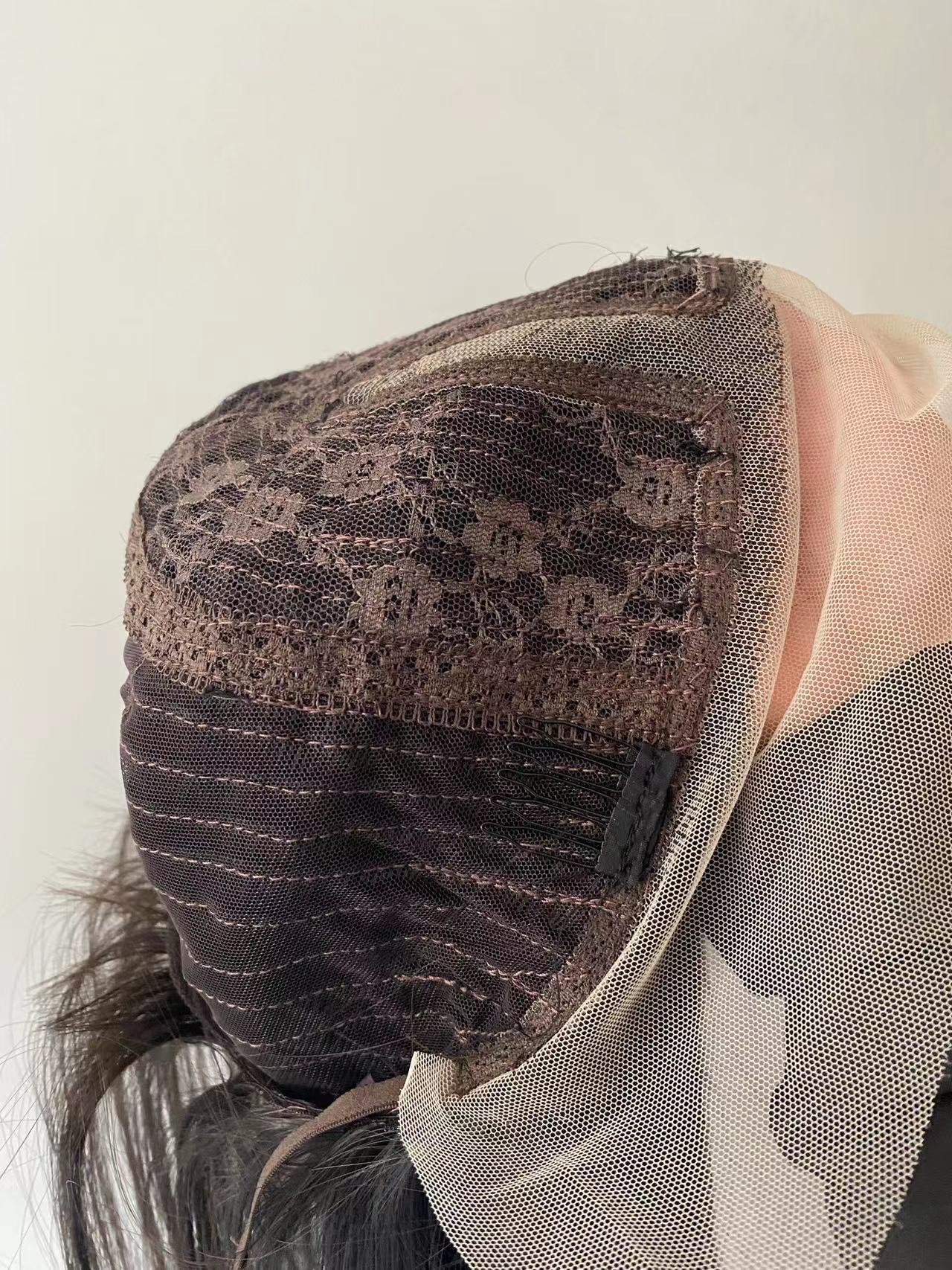 Hand-woven Front Long Straight Hair 13x4 Lace Wig Sheath