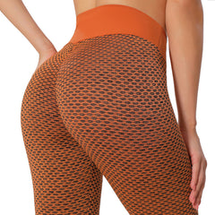 Plaid Leggings Fitness Yoga Pants Women's Seamless High Waist Breathable Gym