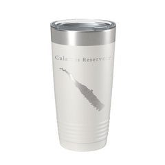 Calamus Reservoir Tumbler Lake Map Travel Mug Insulated Laser Engraved Coffee Cup Nebraska 20 oz