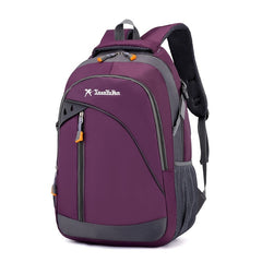 Bright Pink Casual Sports Backpack - Trendy Large Capacity Adjustable Travel Bag with Multiple Compartments, Durable Oxford Material, Perfect for Outdoor Adventures & Daily Use