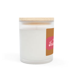 Patriotic Love Candle - 11oz Frosted Glass Candle for Holidays and Celebrations