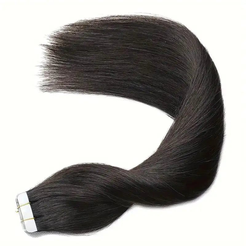 Tape in Hair Extensions Natural Human Hair Brazilian Origina Hair 100% Real Human Hair Extensions 20 Pcs Straight for Women