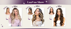 LaaVoo Micro Link Human Hair Extensions 100% Real Natural Straight Brazilian Human Hair Pre-Bonded 50G&100G Remy Micro Ring Hair