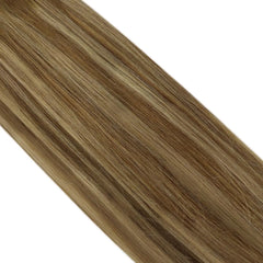 LaaVoo Micro Link Human Hair Extensions 100% Real Natural Straight Brazilian Human Hair Pre-Bonded 50G&100G Remy Micro Ring Hair