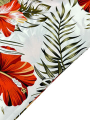 Women's Lace Patchwork Tropical Print Long Cami Dress, Elegant