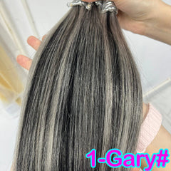 Human Hair Extensions Keratin K Tip Hot Fusion Human Hair Natural Hair Italy Keratin Glue Machine Remy Hair K Tip Straight