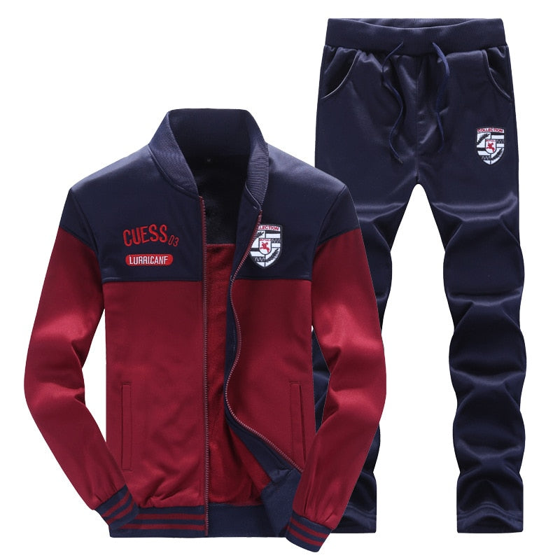 FGKKS Spring Autumn Men Trendy Sports Sets Fashion Brand Men&#39;s