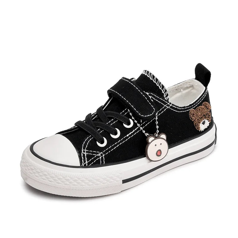 Spring & Summer Children Canvas Shoes Fashion Kids Sneakers Breathable Cartoons Girls & Boys Casual Shoes Size 24-37