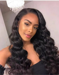 Raw Indian Hair HD Lace Wig,Virgin Cuticle Aligned 100% Glueless Lace Human Hair Wig,Lace Front Wigs for Black Women