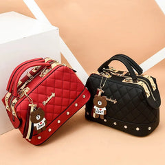 Casual PU Leather Women Crossbody Messenger Bags for Female Girls Small Purse