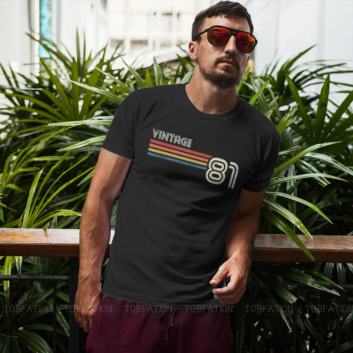 1981 T Shirt Harajuku Teenager Grunge High Quality Tshirt Large   Men Clothing