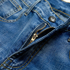 2026 Summer Men's Slim Denim Shorts Business Casual Fashion Loose Stretch All-Match Jeans Male High-End Brand Five-Point Pants