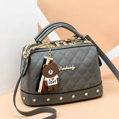 Casual PU Leather Women Crossbody Messenger Bags for Female Girls Small Purse