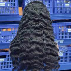 Raw Indian Hair HD Lace Wig,Virgin Cuticle Aligned 100% Glueless Lace Human Hair Wig,Lace Front Wigs for Black Women