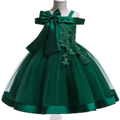 Summer Flower Girls Dress Princess Wedding Party Dresses Children Kids Prom Gown Vestidos Baby Christmas Children Clothing