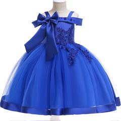 Summer Flower Girls Dress Princess Wedding Party Dresses Children Kids Prom Gown Vestidos Baby Christmas Children Clothing
