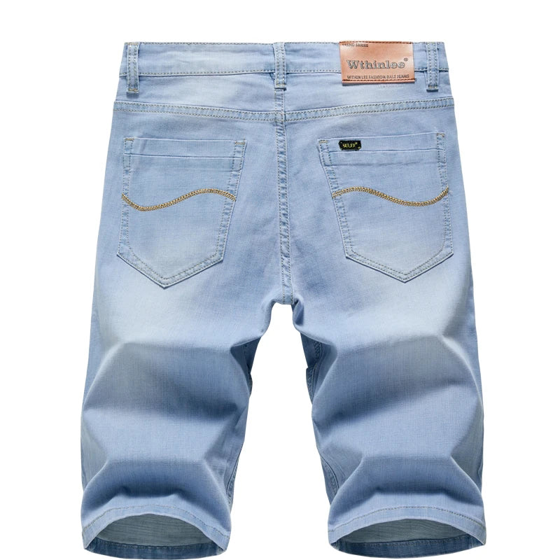 2023 Summer New Men's Denim shorts classic black