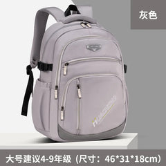 Lightweight Durable Large-Capacity Waterproof Oxford Backpack Fashion Schoolbag for Junior High Students Grades 1-9