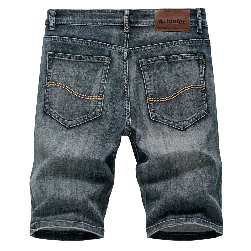 2023 Summer New Men's Denim shorts classic black