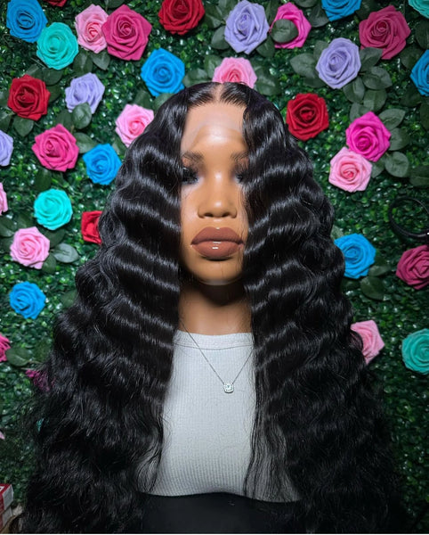 Raw Indian Hair HD Lace Wig,Virgin Cuticle Aligned 100% Glueless Lace Human Hair Wig,Lace Front Wigs for Black Women